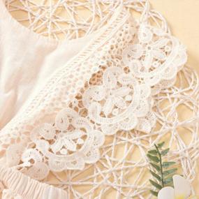 img 2 attached to Chic Baby Girl Lace Romper For Boho Style Newborn Photography Outfits
