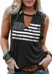 women's 4th of july tank tops: show your american pride with us flag graphic patriotic shirts! logo