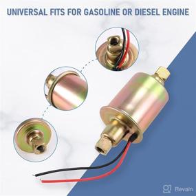 img 1 attached to 🔌 JDMSPEED Universal Electric Fuel Pump E8016S for Gas Diesel Marine Carbureted Engines