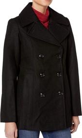 img 1 attached to London Fog Womens Breasted Peacoat Women's Clothing at Coats, Jackets & Vests