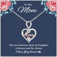 grandma/nana mother/mom aunt daughter tarsus infinity love heart necklace birthday jewelry gifts for women girls logo
