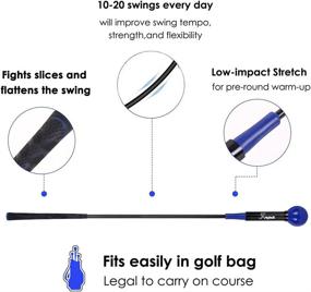 img 3 attached to Greatlizard Golf Swing Training Aid: Ultimate Practice Warm-Up Stick for Enhanced 🏌️ Flexibility, Strength, and Tempo Training – Ideal Golf Accessories for Both Men and Women