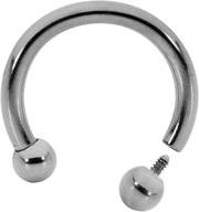 🛏️ 365 sleepers g23 titanium circular horseshoe barbell 16g-14g-12g-10g with internal thread - sold individually logo