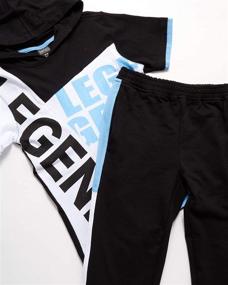 img 3 attached to Quad Seven Boys Activewear Set Boys' Clothing ~ Active