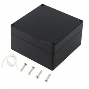 img 4 attached to Waterproof Junction Box - Zulkit Project Box For Electronics - Black ABS Plastic Enclosure - 6.3 X 6.3 X 3.5 Inch (160 X 160 X 90 Mm) - Pack Of 1 - IP65 Dustproof Electrical Box