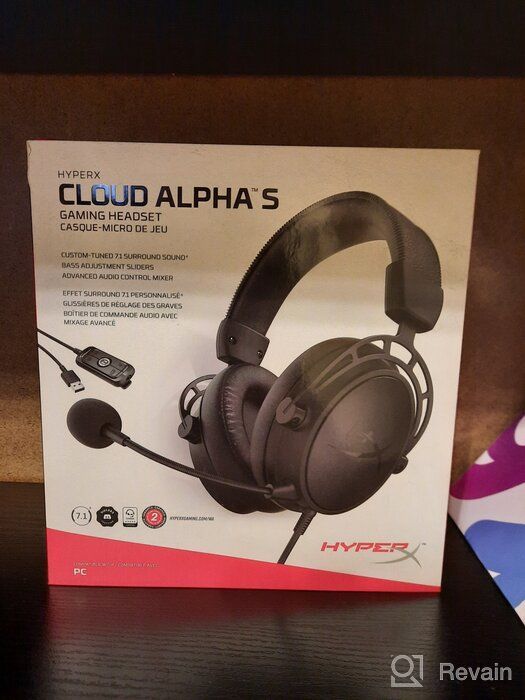 img 2 attached to HyperX Cloud Alpha S - The Ultimate PC Gaming Headset with 🎧 7.1 Surround Sound, Adjustable Bass, Dual Chamber Drivers, and Memory Foam in Blue. review by Pin Lin ᠌