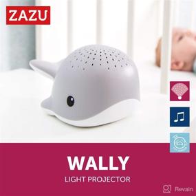 img 3 attached to 🐋 Wally the Whale: Blue Musical Soother Crib Mobile Toy with Sound Machine, Cry Sensor, Waterdrop Projections, Color Changing, Velcro Attachment, and Auto Shut Off - By Zazu Kids