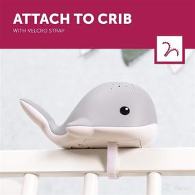 img 2 attached to 🐋 Wally the Whale: Blue Musical Soother Crib Mobile Toy with Sound Machine, Cry Sensor, Waterdrop Projections, Color Changing, Velcro Attachment, and Auto Shut Off - By Zazu Kids