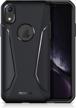 shockproof iphone xr case 6.1 inch (2018) - mobosi net series hybrid matte soft cell phone cover for iphone 10xr - slim lightweight & drop protection logo