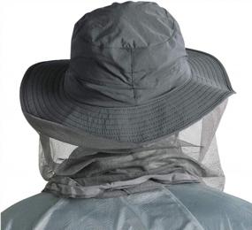 img 1 attached to Мужские сетчатые кепки FALETO Safari для рыбалки и активного отдыха - солнцезащитная кепка