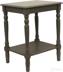 img 2 attached to 🪑 Gray Eased Edge Décor Therapy Side Table (FR1862), 24 in x 19.5 in x 15.75 in (H x D x W)