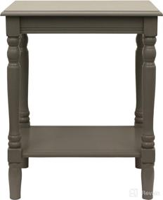 img 3 attached to 🪑 Gray Eased Edge Décor Therapy Side Table (FR1862), 24 in x 19.5 in x 15.75 in (H x D x W)