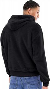 img 2 attached to Men'S Sherpa Hoodie Pullover Fleece Sweatshirt Outwear S-XXL With Soft Plush Lining