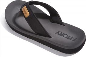 img 3 attached to Stay Comfortable And Stylish This Summer With FITORY Men'S Flip-Flops And Thongs
