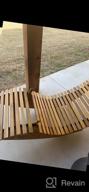 img 1 attached to Rocking Acacia Wood Chaise Lounge For Outdoor Living | Weatherproof Patio Chair For Sunbathing By Cucunu review by Mario Portillo