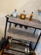 img 1 attached to Rustic Industrial Bar Cart - Haotian FKW56-HG Myra Mobile Kitchen Serving Trolley review by Robert Elder