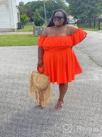 img 1 attached to Plus Size Off Shoulder Strapless Ruffle Swing Dress By ROSIANNA Women'S review by Zach Spangler
