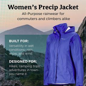 img 3 attached to Marmot Womens Precip Jacket Gemstone Women's Clothing ~ Coats, Jackets & Vests