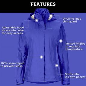 img 1 attached to Marmot Womens Precip Jacket Gemstone Women's Clothing ~ Coats, Jackets & Vests