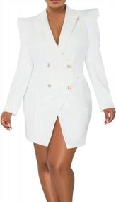 img 3 attached to Stylish And Professional: Women'S Button Down Long Sleeve Blazers For Office And Casual Wear