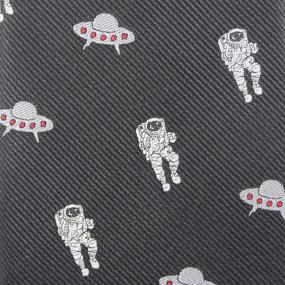 img 1 attached to MENDEPOT Rocket Pattern Necktie Spaceship