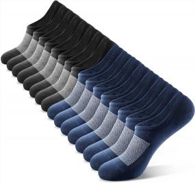 img 4 attached to Stay Comfortable And Secure With IDEGG Men'S No Show Ankle Socks For Casual And Athletic Activities