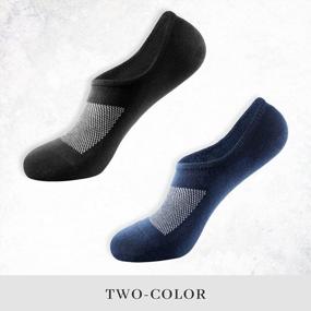img 3 attached to Stay Comfortable And Secure With IDEGG Men'S No Show Ankle Socks For Casual And Athletic Activities