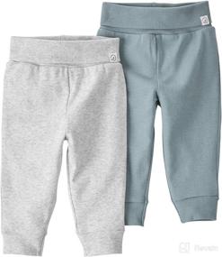 img 4 attached to 👶 Little Planet By Carter's: 2-Pack Organic Cotton Grow-with-me Pants for Babies