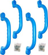 набор из 4 синих безопасных рукояток для игровых наборов длиной 10 дюймов для детей - kidwise логотип