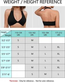 img 2 attached to Missufe Women'S Sports Halter Padded Backless Bras Yoga Workout Bra With Removable Pads