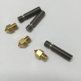 img 2 attached to Pack Of 3 HICTOP 3D Printer Brass Nozzles With 0.4Mm Diameter And 1.75Mm Extruder Tubes For Reprap Prusa I3