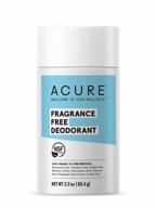 organic, vegan, and aluminum-free deodorant for sensitive skin - acure fragrance, unscented, and nsf certified - 2.2 oz логотип