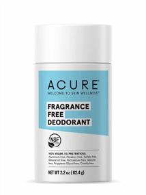 img 2 attached to Organic, Vegan, And Aluminum-Free Deodorant For Sensitive Skin - Acure Fragrance, Unscented, And NSF Certified - 2.2 Oz