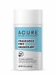 organic, vegan, and aluminum-free deodorant for sensitive skin - acure fragrance, unscented, and nsf certified - 2.2 oz logo