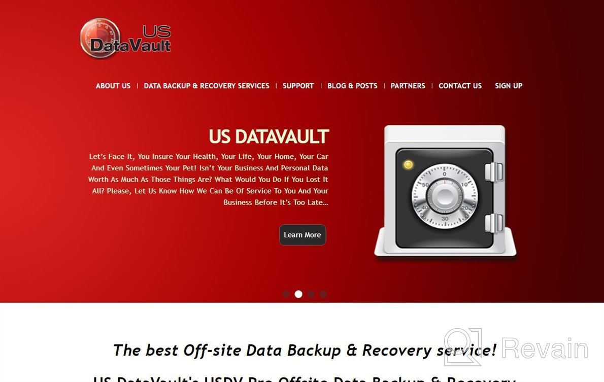 img 1 attached to US DataVault Disaster Recovery review by Sean Maples