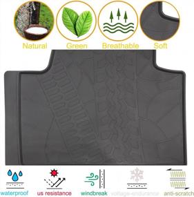 img 2 attached to Protect Your Jeep Grand Cherokee 2017-2020 With EnRand Rubber Slush Floor Mats- All Weather Front And Rear Seat Accessories Set