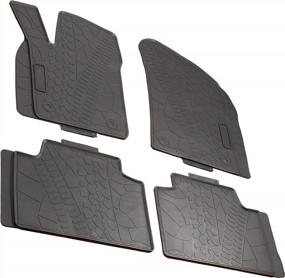 img 3 attached to Protect Your Jeep Grand Cherokee 2017-2020 With EnRand Rubber Slush Floor Mats- All Weather Front And Rear Seat Accessories Set