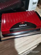 img 1 attached to Sandwich maker Kitfort KT-1609 Panini Maker, red review by Danuta R-k ᠌