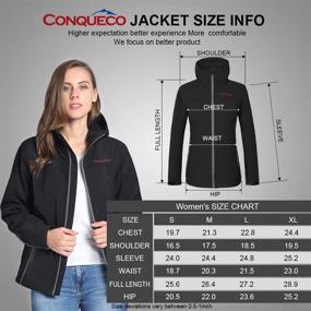 img 2 attached to Сохраняйте тепло зимой с женской курткой с подогревом CONQUECO Slim Fit Electric Hoodie Jacket