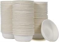 🦎 woledoe 100pcs biodegradable crested gecko food cups, 1oz reptile feeder dish logo