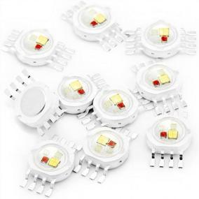 img 4 attached to CHANZON 10 Pcs High Power Led Chip 4W RGBW 8 Pins (300MA - 350MA For Each Color 4 Watt) Multicolor Super Bright Intensity SMD COB Light Emitter Components Diode 4 W Bulb Lamp Beads DIY Lighting