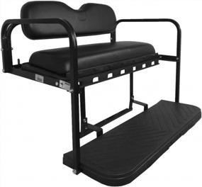 img 4 attached to Upgrade Your Golf Cart With The GTW MACH3 Rear Seat Kit For Club Car Precedent - Aluminum Frame, Black Cushions - 2004-Up Models