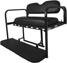 img 3 attached to Upgrade Your Golf Cart With The GTW MACH3 Rear Seat Kit For Club Car Precedent - Aluminum Frame, Black Cushions - 2004-Up Models