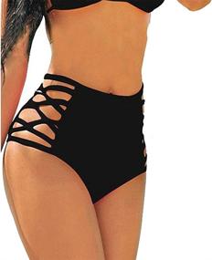 img 4 attached to CROSS1946 Women's Waisted Strappy Tankini Swimsuit - Stylish Swimwear at Swimsuits & Cover Ups