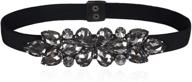 dorchid crystal stretch cummerbunds rhinestone women's accessories : belts logo