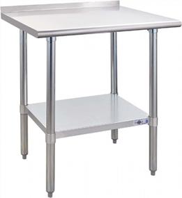 img 4 attached to Profeeshaw NSF Certified Stainless Steel Prep Table With Backsplash And Undershelf - Ideal For Commercial Kitchens And Restaurants