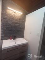 картинка 1 прикреплена к отзыву Stylish And Adjustable LED Bathroom Vanity Lights - Joossnwell'S 15.7" Matte Black Light Bar With Cool White 5500K от Mario Newton