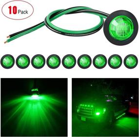 img 4 attached to Nilight 10 PCS 3/4 Inch Round LED Clearance Lights: Front 🚛 Rear Side Marker Indicator for Trucks, RVs, and Boats - 2 Years Warranty