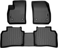 🚗 custom fit floor mats for cadillac xt4 (2019-2022) - maxliner 2 row liner set logo