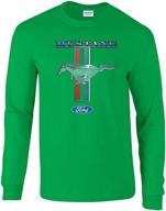 🏎️ ford mustang pony & stripes long sleeve t-shirt: racing performance classic muscle car for car truck enthusiasts logo